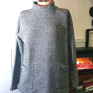 Susan Graver Pullover Winter Top Grey Ladies Size Medium